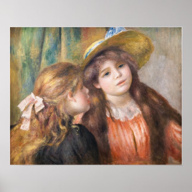 Poster Renoir - Portrait of Two Little Girls (Devant)