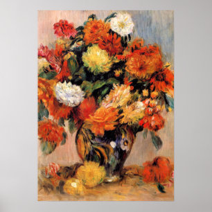 Poster Renoir - Vase des fleurs, 1884