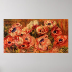 Poster Renoir's Anemones Still Life