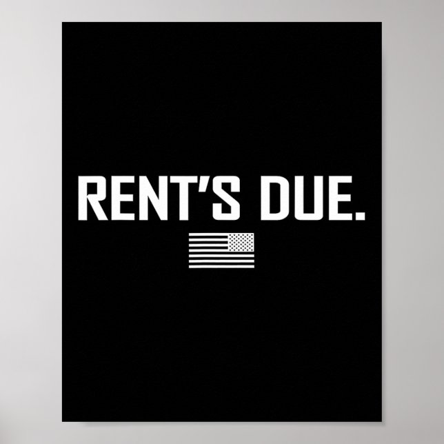 Poster Rent's due Work Bodybuilder Poids T S (Devant)
