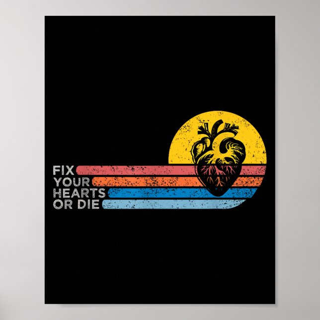 Poster Réparez Vos Cœurs Ou Mourez  (Devant)