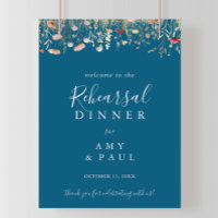 Repas de Fleur sauvage Boho de la Marine Bienvenue