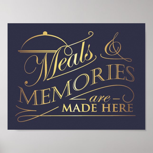Poster Repas et Souvenirs sont faits ici devis design (Devant)