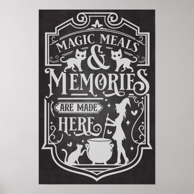 Poster Repas magiques et souvenirs d'Halloween (Devant)