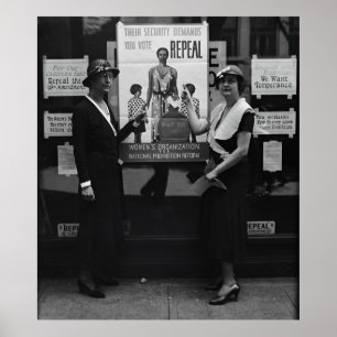 Poster REPEAL the PROHIBITION 18th AMENDMENT c. 1929