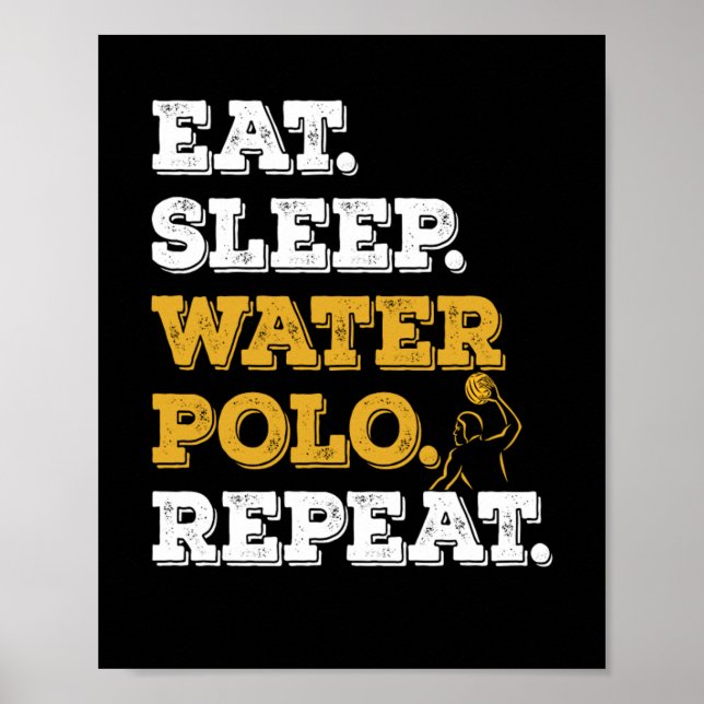 Poster Répéter le waterpolo du sommeil (Devant)