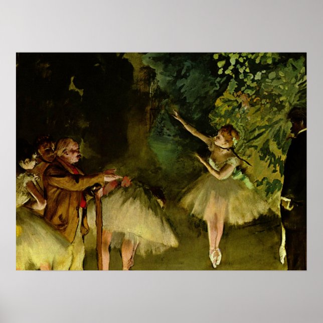 Poster Répétition de ballet - Edgar Degas - 1875 (Devant)