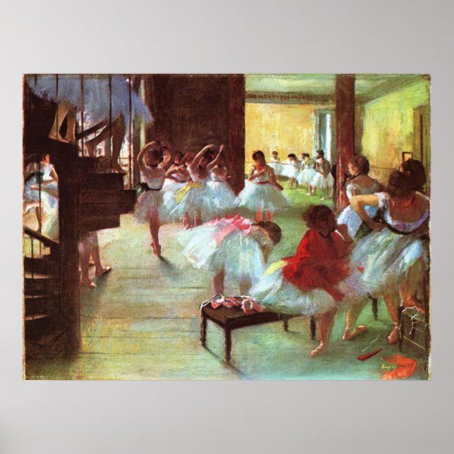 Poster Répétition de ballet - Edgar Degas - 1880 (Devant)