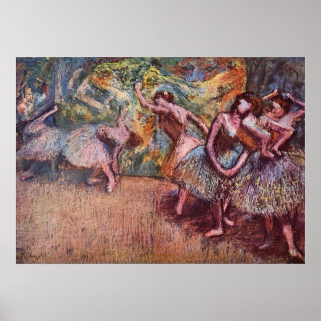 Poster Répétition de ballet - Edgar Degas - 1904 (Devant)