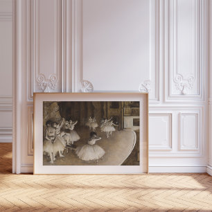 Poster Répétition de ballet sur scène   Edgar Degas