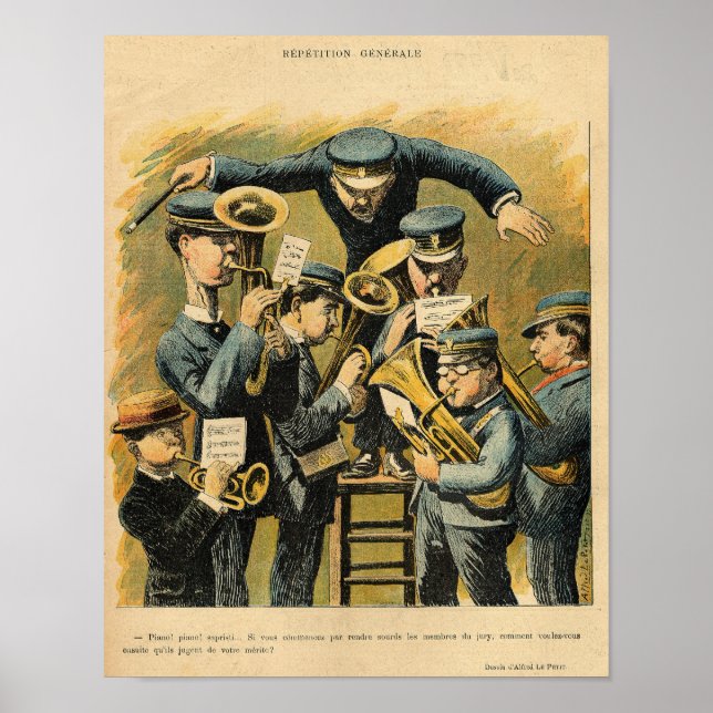 Poster Répétition de bande (Devant)