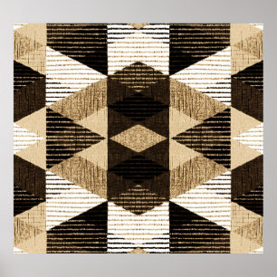 Poster Répétition de géométrie : Conception Arrière - pla