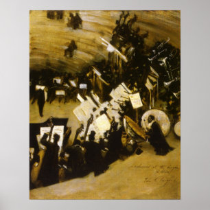 Poster Répétition de l'Orchestre de Pasdeloup par JS Sarg