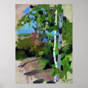 Poster Repin - Birch Treks Le Jour Ensoleillé