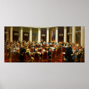 Poster Repin - Cérémonie De Séance Du Conseil D'État 1901