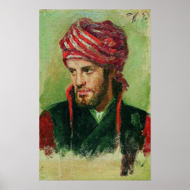 Poster Repin - Jeune Homme En Turban (Devant)