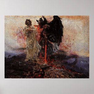 Poster Repin - Suivez-Moi Satan 1895