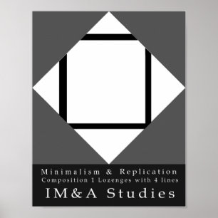 Poster Réplication minimaliste 1 Composition 1 Lozengs