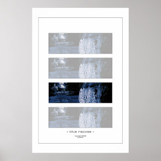 Poster repos bleu