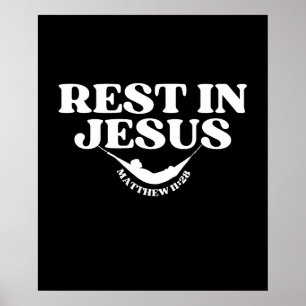 Poster Repose en Jésus - Matthieu 11:28