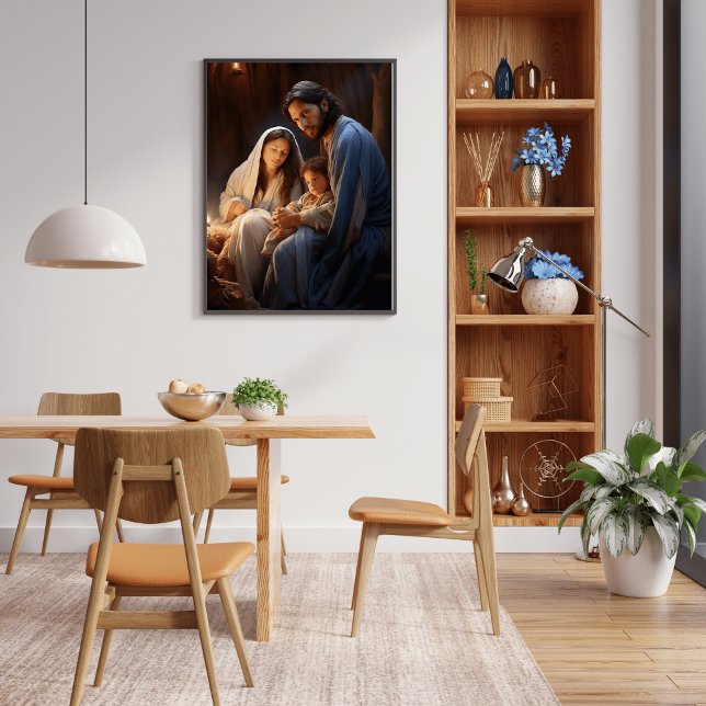 Poster Représentation apaisante de la nativité (Créateur téléchargé)