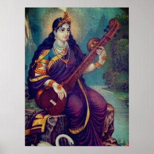 Poster Représentation de Sarasvati