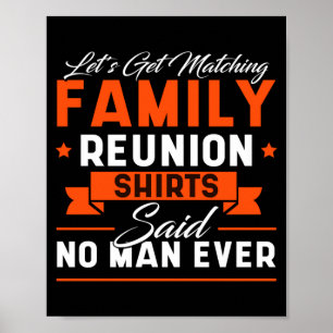 Poster Représentation drôle de réunion de famille