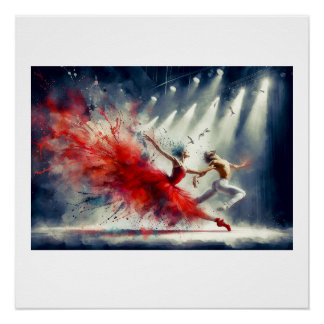 Poster Représentation dynamique de ballet,