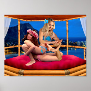 POSTER RÉPRESSION DE L'IMAGINAIRE HAWAIIEN