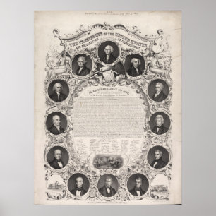 Poster Reproduction 1876 la déclaration d'indépendance