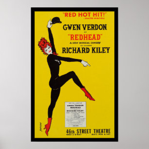 Poster Reproduction d'affiches Redhead Broadway musical