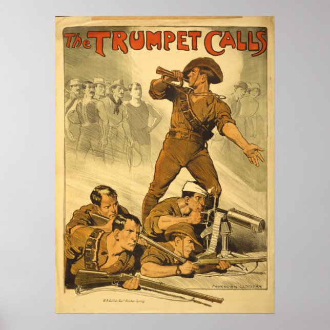 Poster Reproduction La Trompette Appelle L'Affiche De La  (Devant)