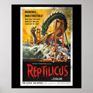 Poster Reptilicus Monster - Film Vintage