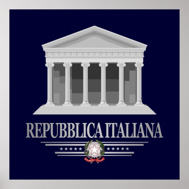 Poster Repubblica Italiana (Panthéon) (Devant)