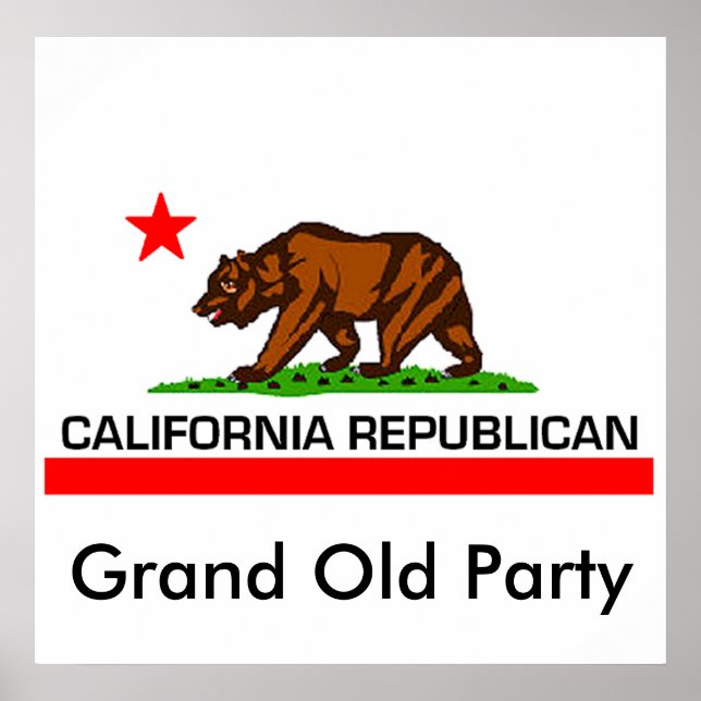 Poster Républicain de Californie (Devant)