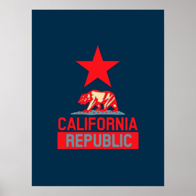 Poster République de Californie à l'esprit urbain (Devant)