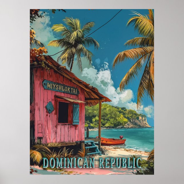 Poster République Dominicaine vintage (Devant)
