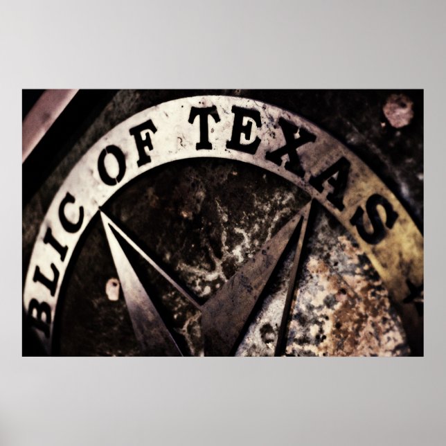 Poster République du Texas *affiche* (Devant)