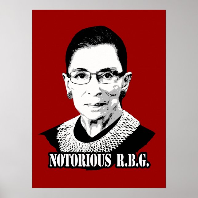 Poster Réputé R.B.G. - Ruth Bader Ginsburg (Devant)