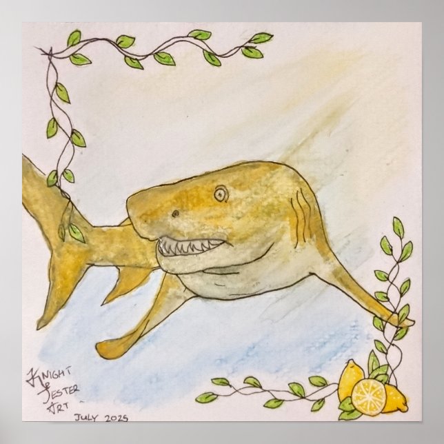 Poster Requin citron (Devant)