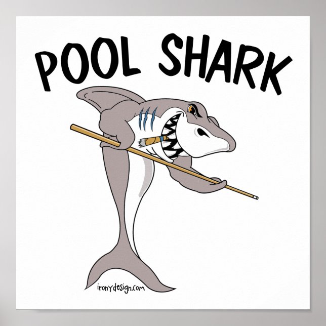 Poster Requin de piscine (Devant)