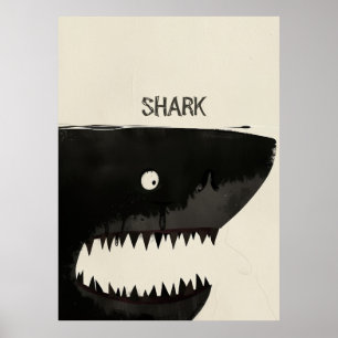 Poster Requin noir