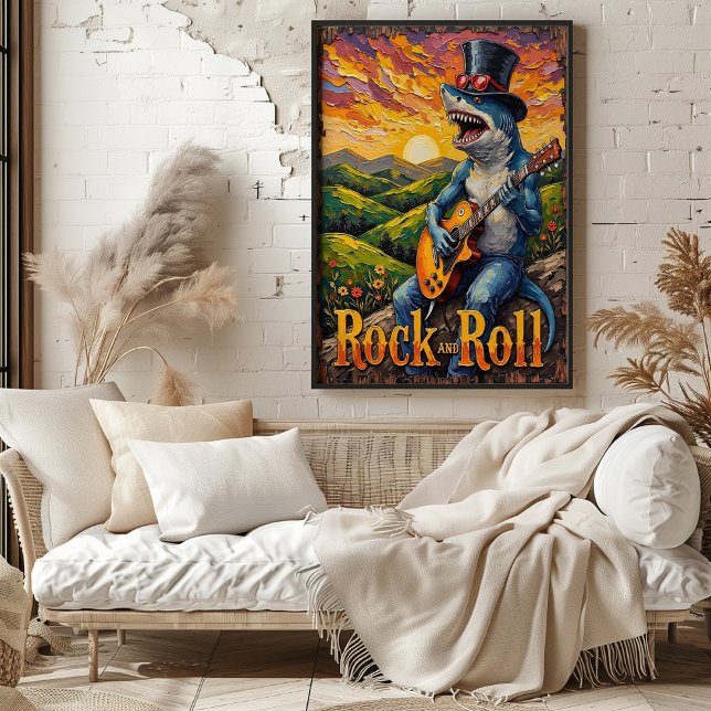 Poster Requin super, Jambe d'or (Créateur téléchargé)