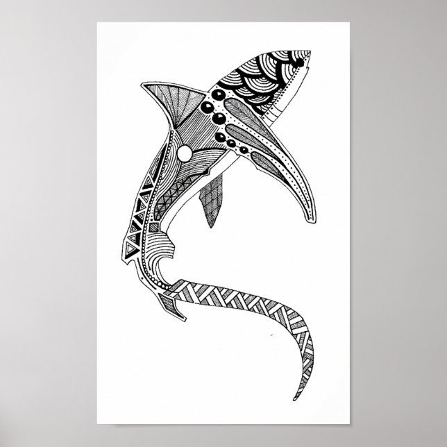 Poster Requin thresher (Devant)