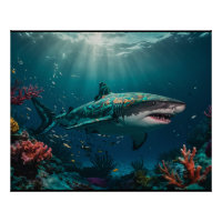Requin tropical à faible profondeur