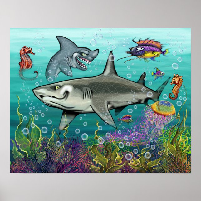 Poster Requins (Devant)