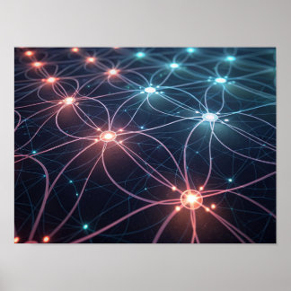 Poster Réseau neuronal lumineux connecté