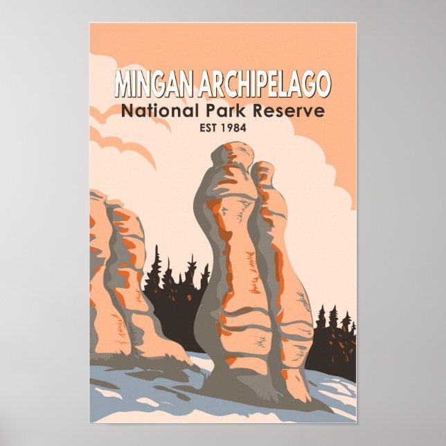 Poster Réserve de parc national de l'archipel de Mingan V (Devant)