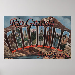 Poster Réserve forestière de Rio Grande, le Colorado