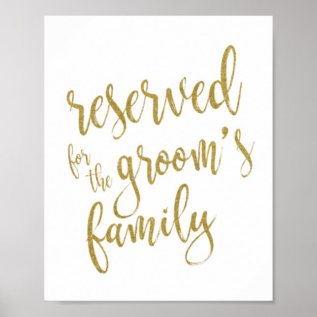Poster Réservé pour la Parties scintillant familiale de G (Devant)